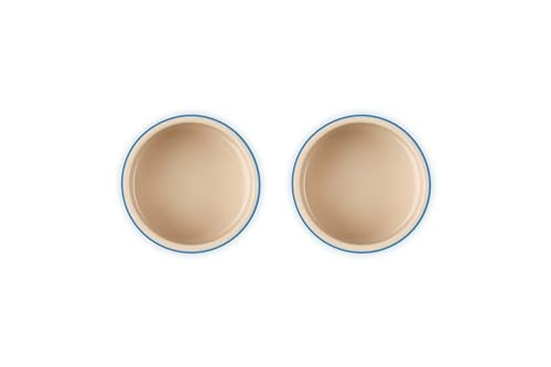 Le Creuset Stoneware Round Ramekin Straight Wall Set of 2, 6.75oz. Each, Marseille Le Creuset