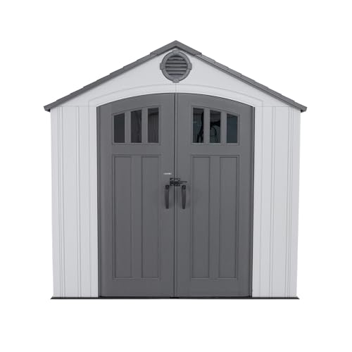 Lifetime Dual Entry Outdoor Storage Shed, 15 x 8 Foot Lifetime