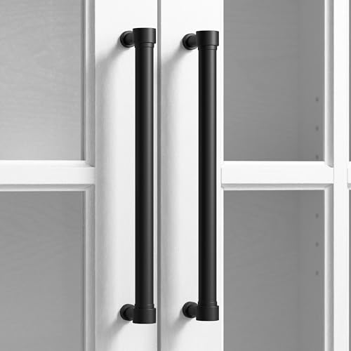 Bush Furniture Westbrook Curio Cabinet with Glass Doors in White Ash | Tall 5 Shelf Display Case for Living Room or Home Office Bush Business Furniture