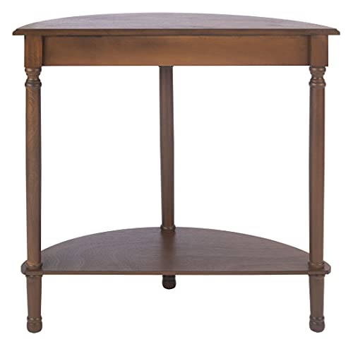 Safavieh Home Collection Tinsley Brown Half Moon Console Table CNS5723C SAFAVIEH