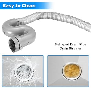 WSSEY 34'' Dog Washing Station for Small Dogs Grooming Tub Bathing Station Professional Pet Wash Station Bathtub for Home with Sliding Door, Faucet, Steps WSSEY