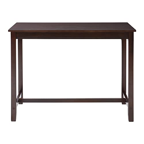 Linon Espresso 42 inch Bar Height Pub Claridge Table Linon