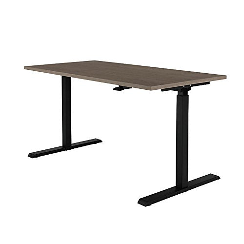 Realspace® Magellan 60" W Pneumatic Height-Adjustable Standing Desk, Gray Realspace