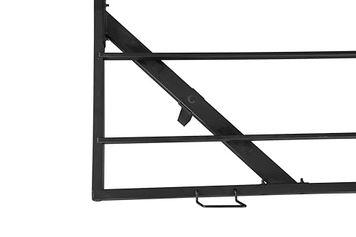 Anwick King Size Floating Bed Frame, Metal Platform Bed, with LED Light,Without Headboard Design, No Box Spring Needed, Noise-Free, Easy Assembly Anwick