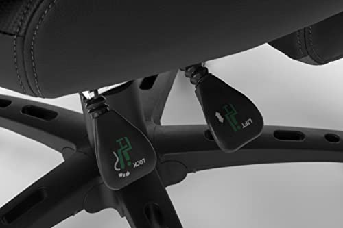 RESPAWN 110 Pro Gaming Chair - Gaming Chair with Footrest, Reclining Gaming Chair, Video Gaming Computer Desk Chair, Adjustable Desk Chair, Gaming Chairs For Adults With Headrest Pillow - Grey RESPAWN