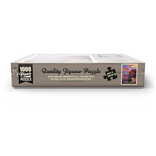 MyPuzzle Grand Canyon National Park: Sunset, Vintage Poster - Premium 1000 Piece Jigsaw Puzzle for Adults MyPuzzle.com