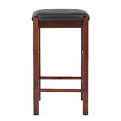 Linon Brown 3-Piece Table Faux Marble Tavern Set, 42" w x 22.25" d x 36" h Linon