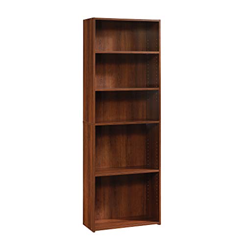Sauder Beginnings 5-Shelf Bookcase in Brook Cherry Finish Sauder