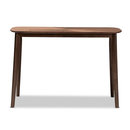 Baxton Studio Wendy Mid-Century Modern Walnut Finished Wood Console Table Baxton Studio