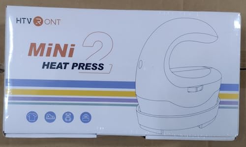 HTVRONT Heat Press Mini Heat Press Machine, Small Heat Press Portable Iron Press Machine for T Shirts, Hats, Heating Transfer Projects HTVRONT