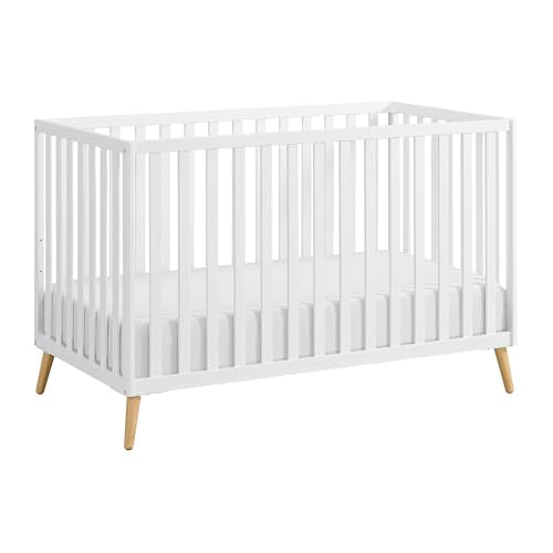 Oxford Baby Cozy Nest Convertible Island Crib, Snow White/Natural Oxford Baby