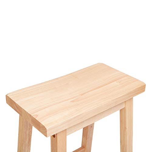 PJ Wood Classic 29-inch Natural Saddle-Seat Bar Stool PJ Wood