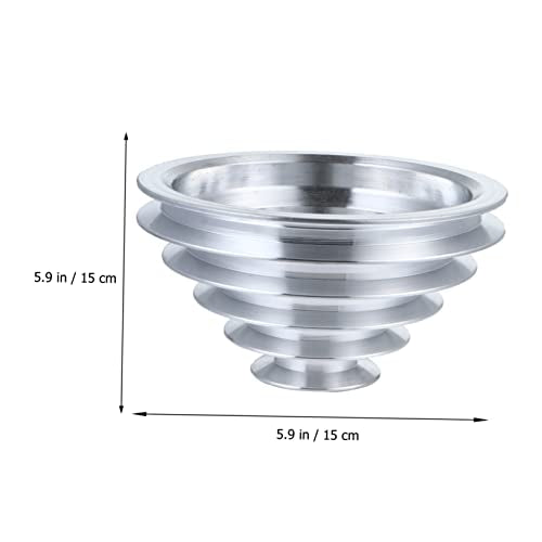 Mobestech Multi-Groove Wheel Heavy Duty Pulley A Type 5 Groove Pulley Drill Press Pulley 5-Step Pulley for V- Shaped Timing Belt Aluminum Alloy Mobestech