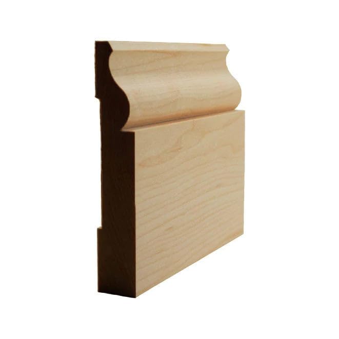 EWBB11 Colonial 4" Baseboard Moulding, 11/16" x 4", Red Oak, 94" NewMouldings