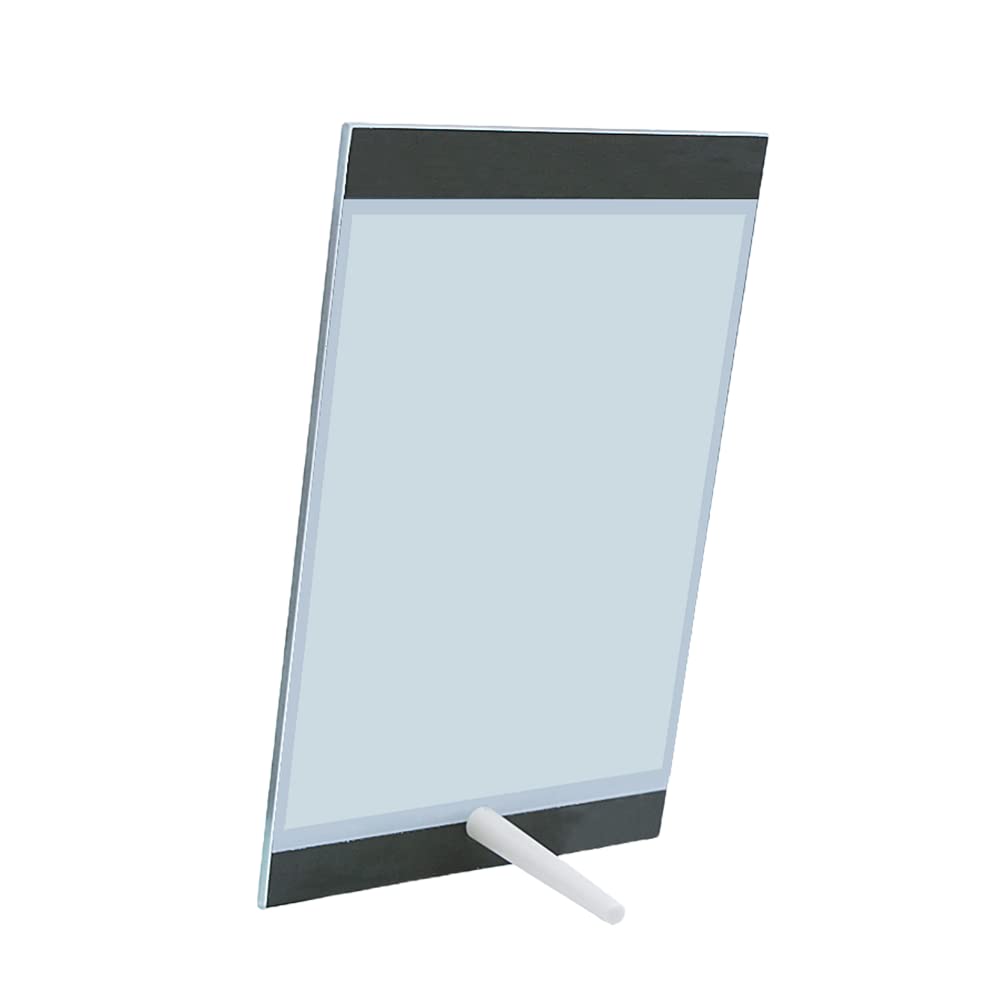 MR.R 2 piece 8'' Sublimation Blanks Glossy Glass Photo Frame,No Edge,Single Hole Picture Frame for Heat Transfer Printing,6x9 inch MR.R