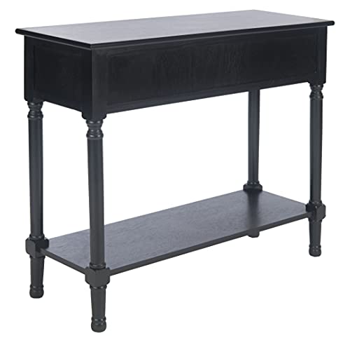 Safavieh Home Collection Allura Black 2-Drawer Bottom Shelf Console Table Safavieh