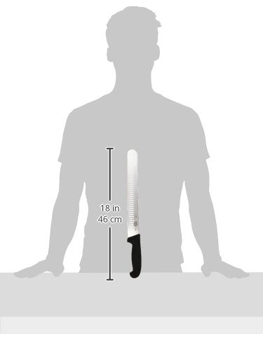 Victorinox Fibrox Pro 12-Inch Slicing Knife with Granton Edge and Black Handle Victorinox