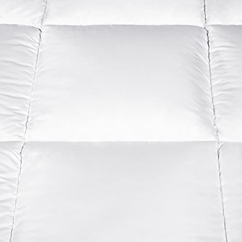 SERTA Down Illusion All Season Hypoallergenic Down Alternative Comforter with Corner Loops, Twin/Twin XL, White Serta