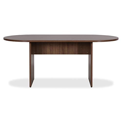 Lorell, LLR69988, Essentials Walnut Laminate Oval Conference Table, 1 Each Lorell
