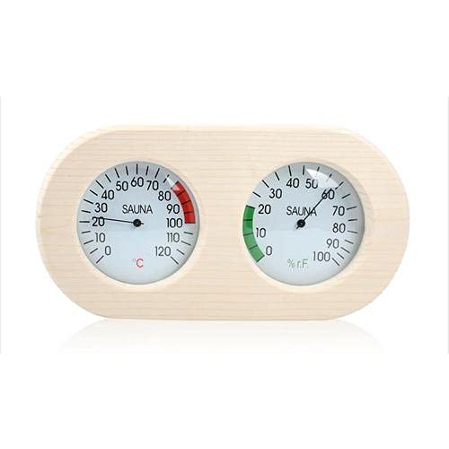 Augustusws Wooden Sauna Bucket with Ladle, 7L Luxurious Finnish Sauna Bucket Sauna Spa Accessories with Ladle Hourglass Thermometer Hygrometer Sauna Aromatherapy Oil Cup Kit Augustusws