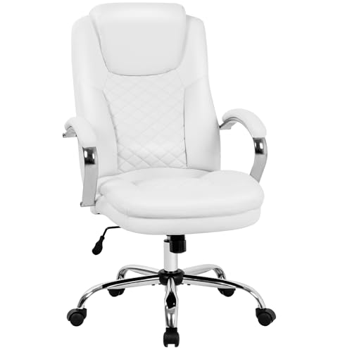 PayLessHere Ergonomic Office Chair Desk Chair Swivel Rolling Computer Chair Adjustable Executive Chair with High Back Cushion Lumbar Support and Armrest for Home and Office PayLessHere