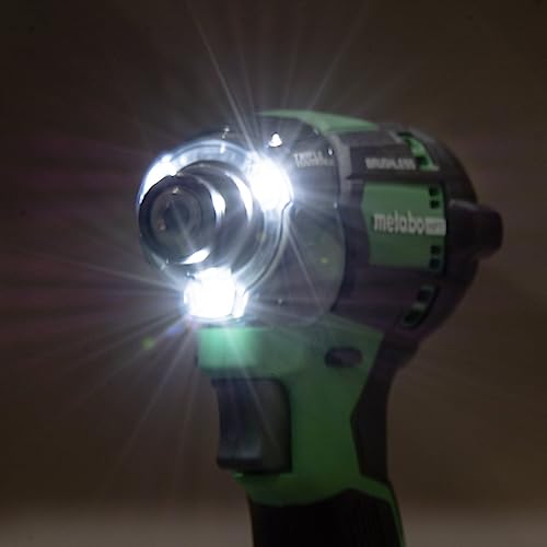 Metabo HPT 18V MultiVolt Cordless Triple Hammer BOLT Impact Driver Set, Power Impact Driver Kit with Case, 2 Lithium-Ion Batteries and Charger, 1/4-Inch Chuck, Compact LightWeight Power Tool, WH18DC Metabo HPT