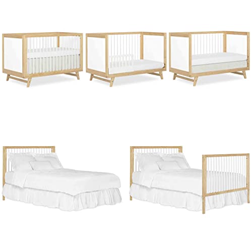 Dream On Me Carter 5-in-1 Full Size Convertible Crib / 3 Mattress Height Settings/JPMA Certified/Made of New Zealand Pinewood/Sturdy Crib Design, Dream On Me
