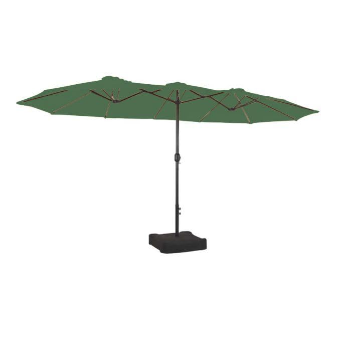 Garden Winds Replacement Canopy Top Cover Compatible with The Phi Villa, Aecojoy, PatioFestival, AbcCanopy, Kozyard, Lokatse A701007300, Pf18259, UB02, KZUM15NAV, PF19302 15 ft Umbrella - RipLock 350 - Green Garden Winds