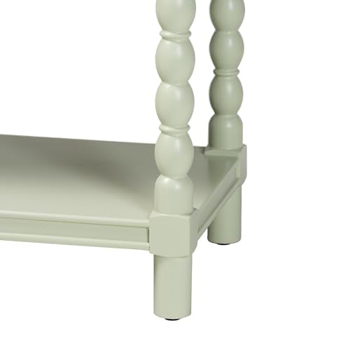Bali & pari Karnia Console Table with Spindle Legs - 2-Drawer Accent Table with Turned Detailing and Open Shelf Storage for Living Room, Hallway, or Bedroom bali & pari