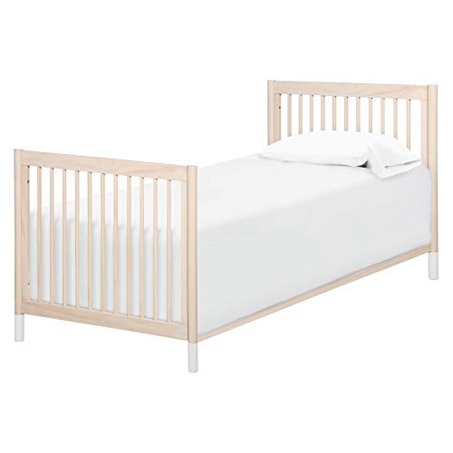 Babyletto Gelato 4-in-1 Convertible Mini Crib in Washed Natural and White, Greenguard Gold Certified babyletto