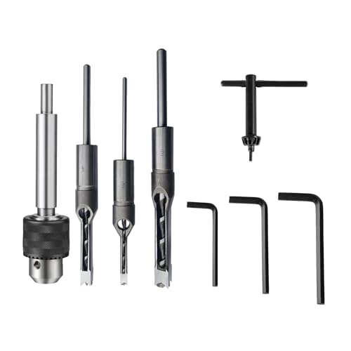 VEVOR Woodworking Mortise Machine, 1/2 HP 1700RPM Powermatic Mortiser, With Movable Work Bench Benchtop Mortising Machine, For Making Round Holes VEVOR