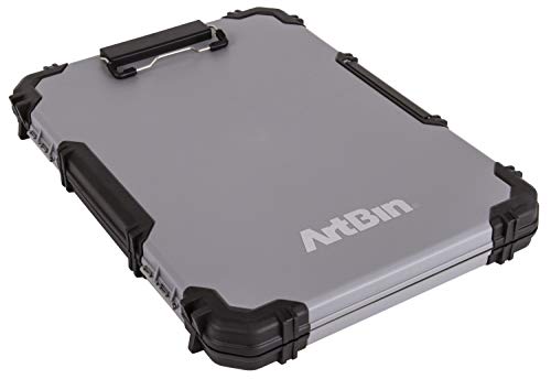 ArtBin 6838AG Sketch Board, Portable Drawing Surface with Internal Art & Craft Storage, Grey ArtBin