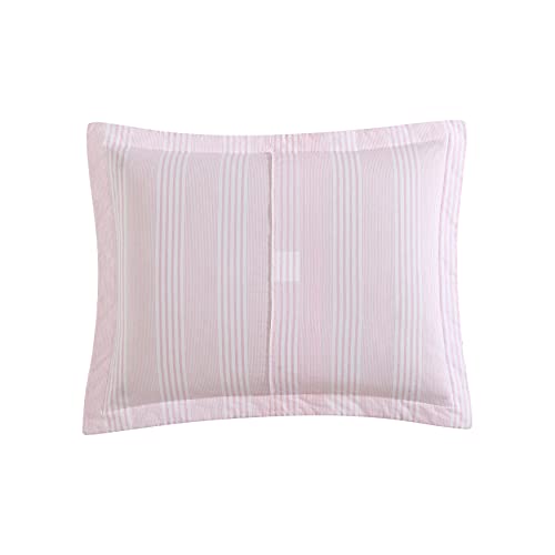 Laura Ashley - Twin Quilt Set, Soft & Reversible Cotton Floral Bedding with a Medium Weight Feel, 2 Piece Bed Set with Matching Pillowcase (Bedford Pink) Laura Ashley
