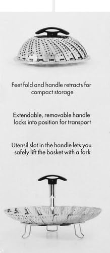 OXO Good Grips Stainless Steel Steamer With Extendable Handle OXO