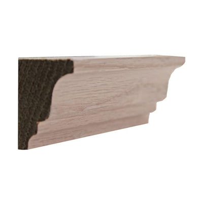 EWSC16 Solid Crown Moulding, 15/16" x 1-3/8", Red Oak, 94"