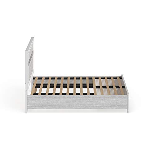 Acme Naima Eastern King Wooden Bed with Storage in White ACME Furniture
