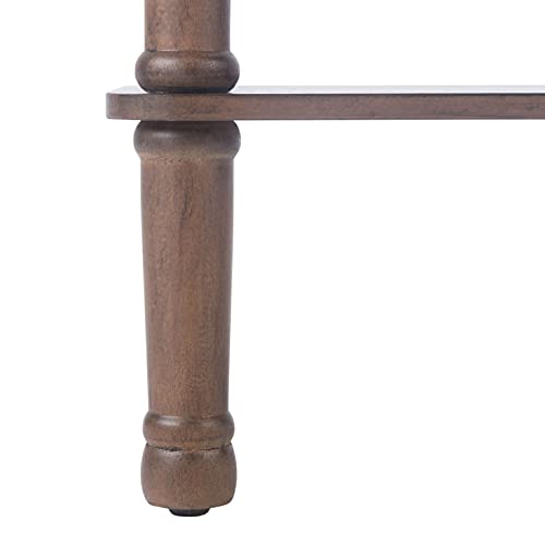Safavieh Home Collection Tinsley Brown Rectangular Bottom Shelf Console Table SAFAVIEH
