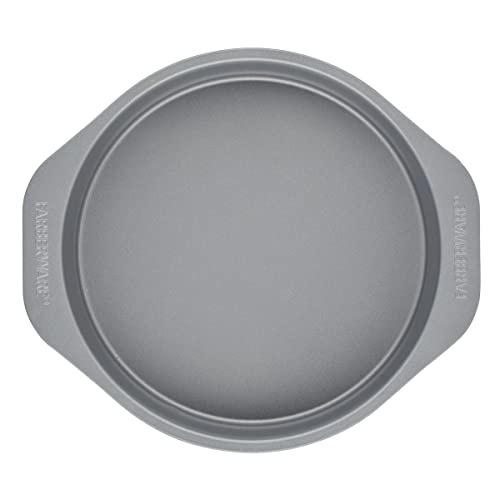 Farberware GoldenBake Bakeware Nonstick Baking Pans/Cake Pan Set, Round, Insulated, Two 8-Inch, Gray Farberware