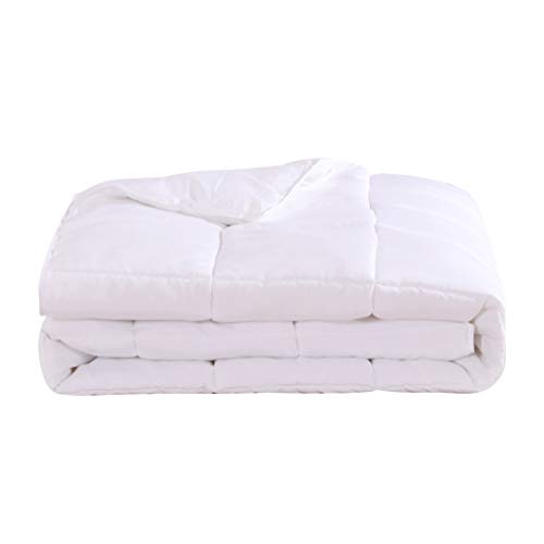 Royal Hotel Bedding White Down Alternative King Comforter with Corner Tabs - Hypoallergenic All-Season Plush Hotel Style Comforter, Duvet Insert King-Size Royal Hotel Bedding