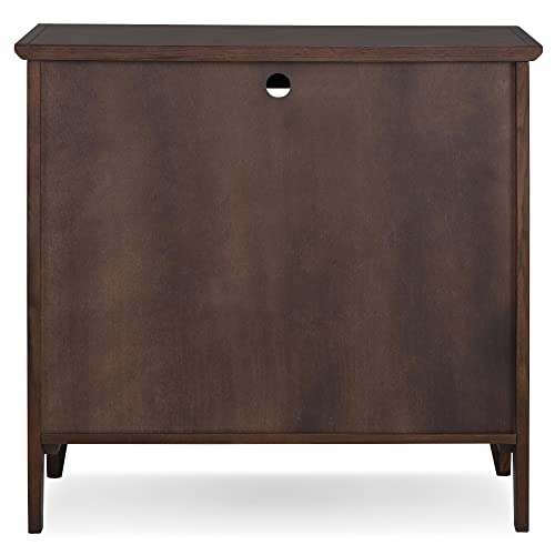 Leick Furniture Entryway Curio Cabinet with Interior Light, Chocolate Oak Leick Home