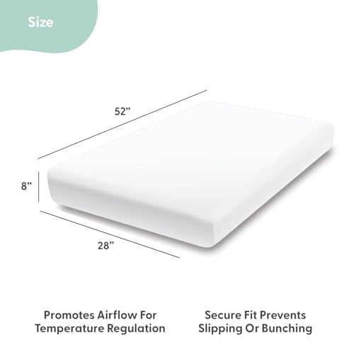 The Peanutshell 4-Pack Fitted Crib Sheet Set - Super Soft & Breathable Baby Girl Crib Sheets, Nursery Decor, Fit for Standard Mattress Cover- Whimsical Floral The Peanutshell