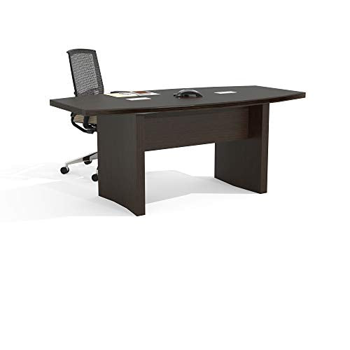 Mayline Aberdeen 6' Boat Shape Conference Table, Mocha Tf Safco