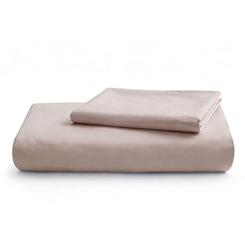 LOVQUE Linen Light Grey Duvet Cover Twin Size, 100% Washed Cotton Linen Like Bedding Set with Zipper Closure (No Comforter), 68x90 Inches LOVQUE