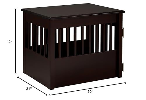 BarkWood Pet Crate End Table - Cappuccino Finish Camaflexi