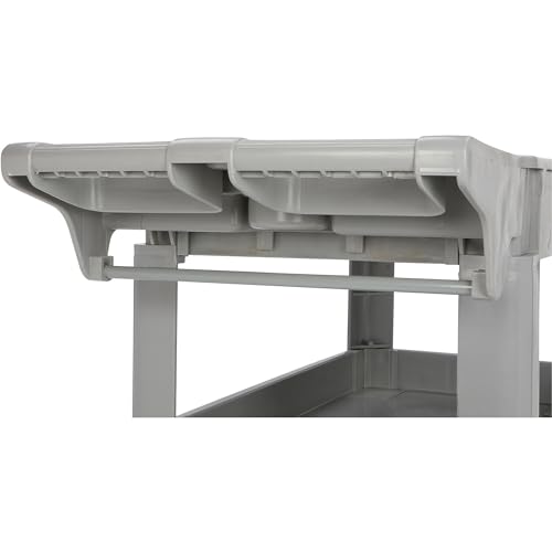 Ironton 500-Lb. Capacity 3 Tray Utility Cart, Maintenance-Free Structural Foam Construction Cargo Pushcart, Scratch Resistant, Easy to Clean Service Ironton