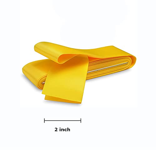 Canary Yellow Satin Blanket Binding Tape 2" x 4 3/4 Yards – Single Fold Satin Quilt Binding for Blanket Edges, Glossy Polyester Trim for Sewing, Quilting, Baby Blankets, Crafts, and Fabric Projects Lakesstory