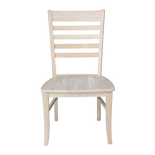 International Concepts Roma Ladder Back Chair, Unfinished IC International Concepts