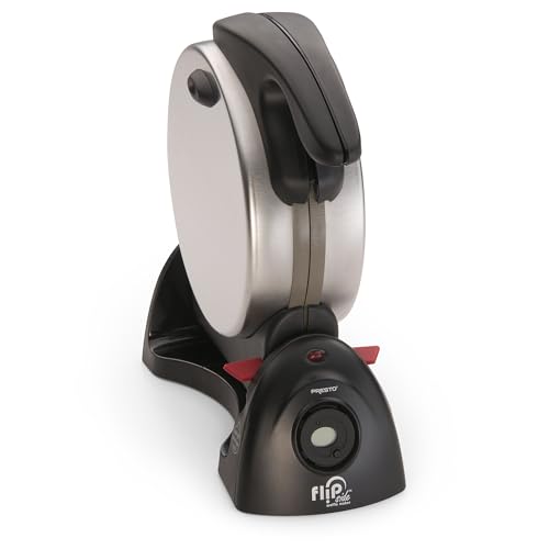 Presto Ceramic Flipside Belgian Waffle Maker, 7 inches (Pack of 1), BlackGray Presto