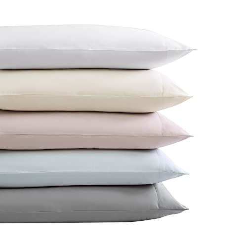 Vera Wang - Queen Size Sheet Set, Soft & Smooth Sateen Cotton Blend Bedding, Deep Pocket, 800 Thread Count, Bed Sheets with Fitted Sheet & Matching Pillowcases (Rose Quartz) Vera Wang