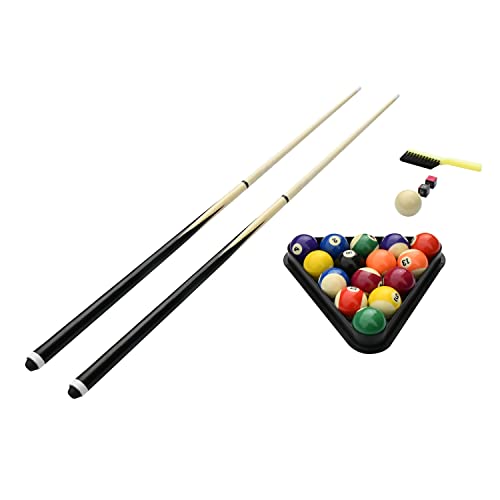 Hathaway Fairmont 6 Ft Portable Pool Table, Adults Folding Billiards Tables for Game Room with Easy Foldable Storage, Includes Full Set of Billiard Balls, Cues, Chalk & Brush Hathaway